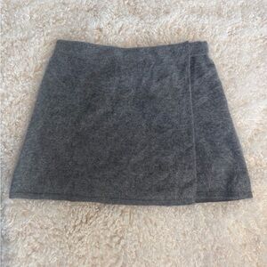 JCrew Brushed Cashmere Wrap Skirt